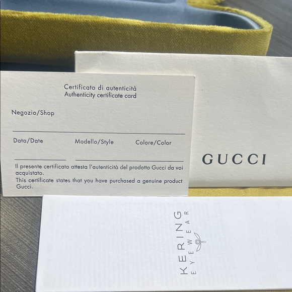 Gucci Black Sunglasses with Yellow Case - Picture 11 of 12